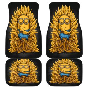 Minion King Of Bananas Funny Cartoon Car Floor Mats 191026