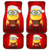 Minions Christmas Front And Back Car Mats T1120