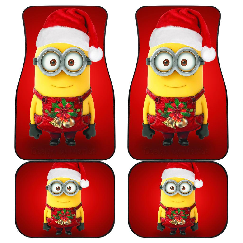 Minions Christmas Front And Back Car Mats Minions Christmas Front And Back Car Mats