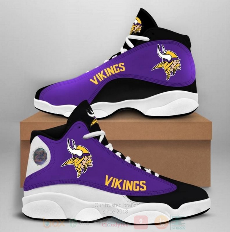 Minnesota Vikings Nfl Air Jordan 13 Shoes 3 Minnesota Vikings Nfl Air Jordan 13 Shoes 3