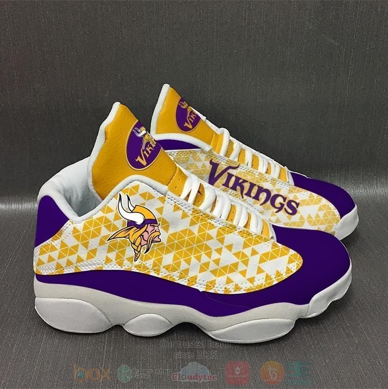 Minnesota Vikings Nfl Air Jordan 13 Shoes 4 Minnesota Vikings Nfl Air Jordan 13 Shoes 4