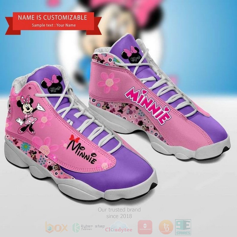 Minnie Mouse Minnie Disney Custom Name Air Jordan 13 Shoes Minnie Mouse Minnie Disney Custom Name Air Jordan 13 Shoes