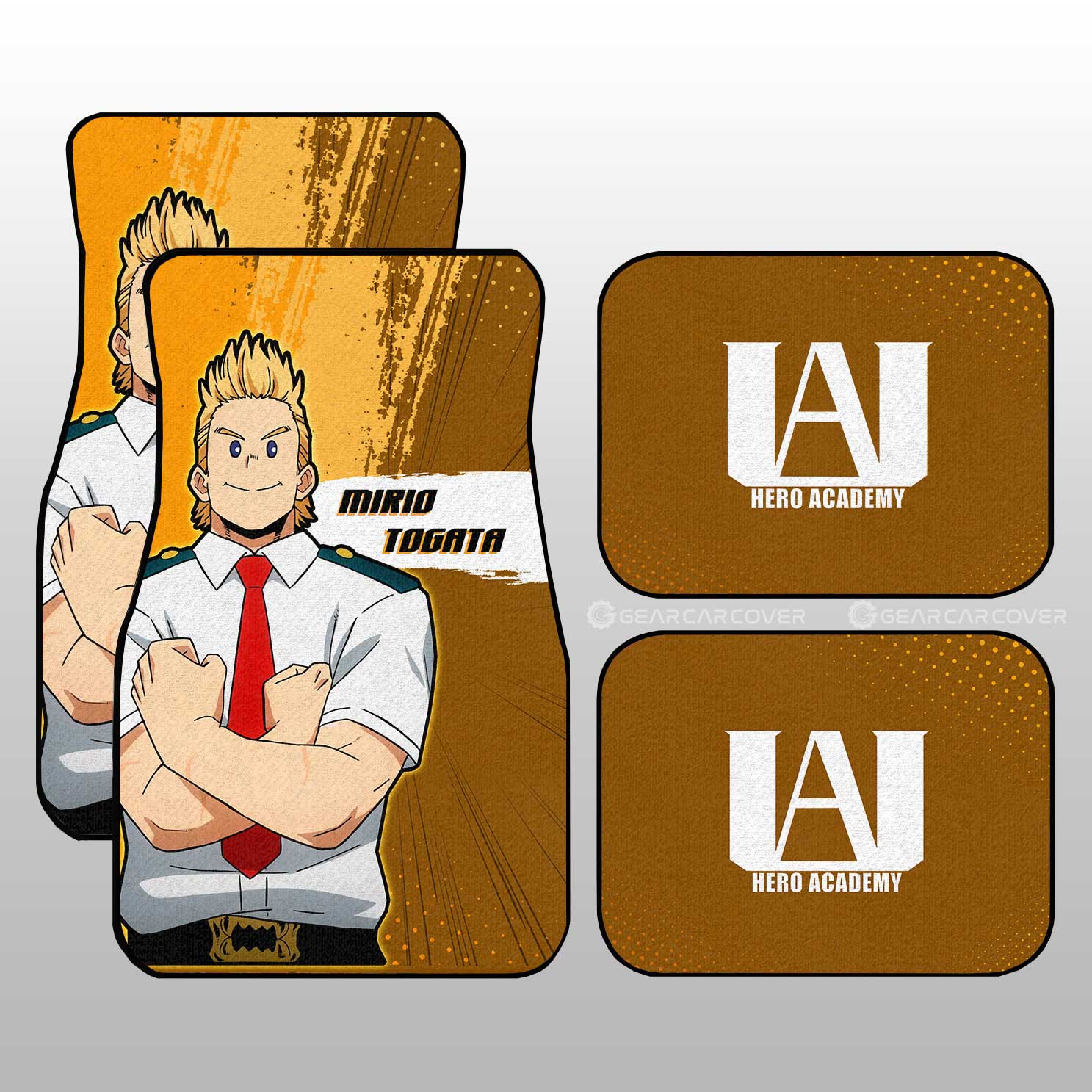 Mirio Togata Car Floor Mats Custom Gifts For My Hero Academia Anime Fans Mirio Togata Car Floor Mats Custom Gifts For My Hero Academia Anime Fans