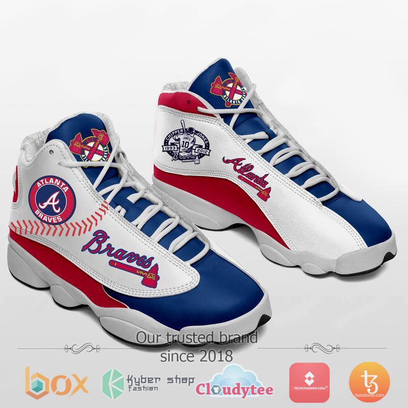 Mlb Atlanta Braves Air Jordan 13 Sneakers Shoes Mlb Atlanta Braves Air Jordan 13 Sneakers Shoes