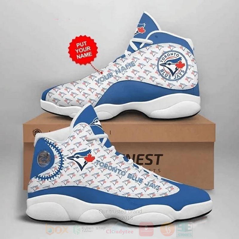 Mlb Toronto Blue Jays Custom Name Air Jordan 13 Shoes Mlb Toronto Blue Jays Custom Name Air Jordan 13 Shoes
