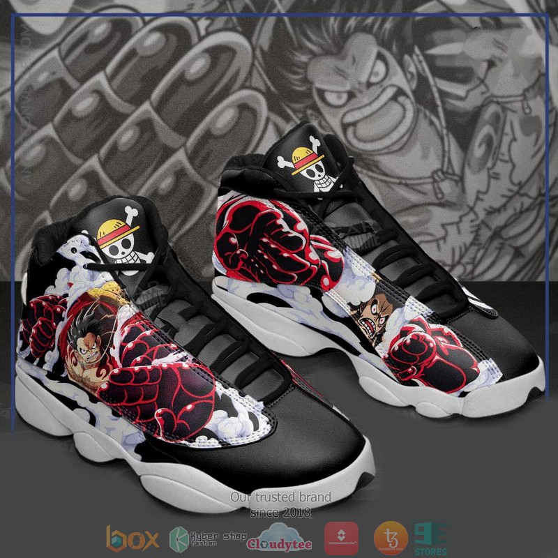 Monkey D Luffy Gear 4 One Piece Anime Air Jordan 13 Sneaker Shoes Monkey D Luffy Gear 4 One Piece Anime Air Jordan 13 Sneaker Shoes