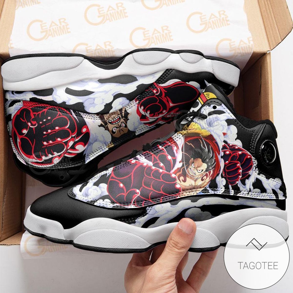 Monkey D Luffy Gear 4 Sneakers Custom Anime One Piece Air Jordan 13 Shoes Monkey D Luffy Gear 4 Sneakers Custom Anime One Piece Air Jordan 13 Shoes