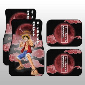 Monkey D. Luffy Car Floor Mats Custom Anime One Piece Car Accessories Gifts For Anime Fans