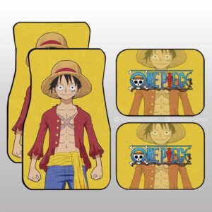 Monkey D. Luffy Car Floor Mats Custom Anime One Piece Gifts For Fans