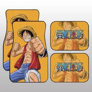 Monkey D. Luffy Car Floor Mats Custom One Piece Anime Gifts For Fans
