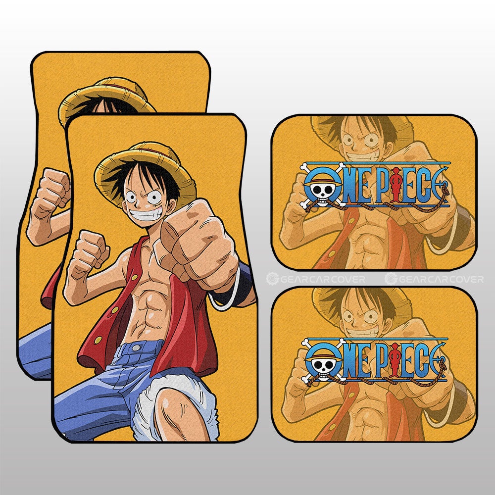 Monkey D. Luffy Car Floor Mats Custom One Piece Anime Gifts For Fans Monkey D. Luffy Car Floor Mats Custom One Piece Anime Gifts For Fans