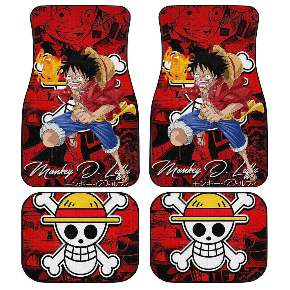 Monkey D. Luffy Car Floor Mats Custom One Piece Anime Monkey D. Luffy Car Floor Mats Custom One Piece Anime