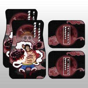 Monkey D. Luffy Gear 4 Car Floor Mats Custom Anime One Piece Car Accessories Gifts For Anime Fans