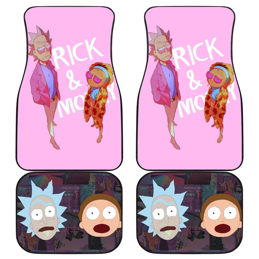 Morty Smith Rick Sanchez Rick & Morty Cartoon Car Floor Mats UBC022623 Morty Smith Rick Sanchez Rick & Morty Cartoon Car Floor Mats UBC022623