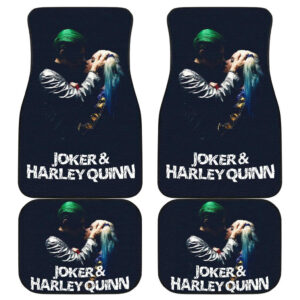 Movie Suicide Squad Car Floor Mats Joker & Harley Quinn H1226