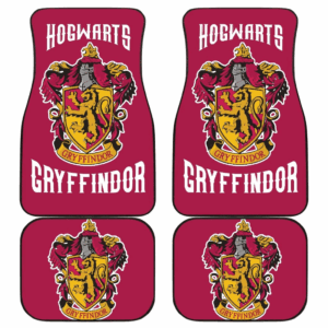 Movies Harry Potter Car Floor Mats Gryffindor Fan Gift H1224
