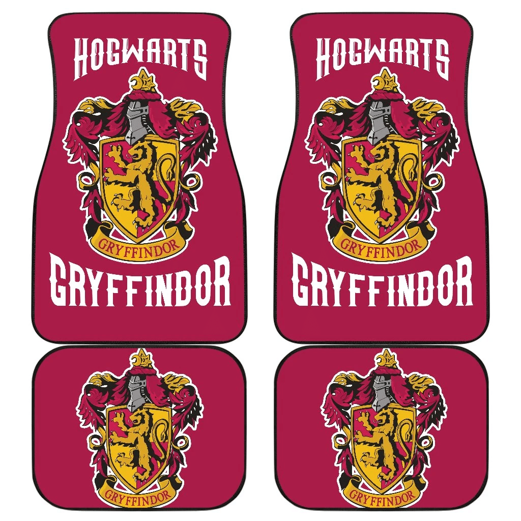 Movies Harry Potter Car Floor Mats Gryffindor Fan Gift H1224 Movies Harry Potter Car Floor Mats Gryffindor Fan Gift H1224