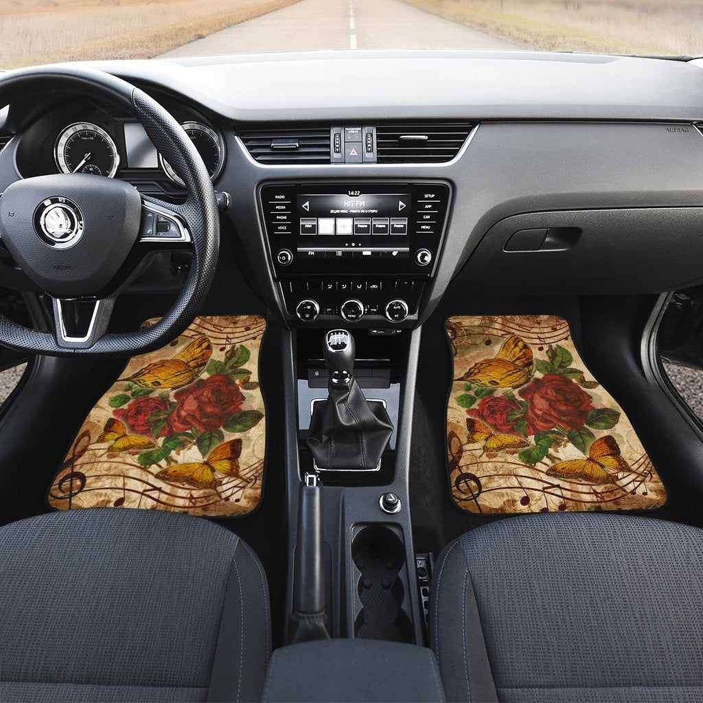 Music-Note-Butterfly-Car-Floor-Mats-Custom-Red-Rose-Car-Accessories-2