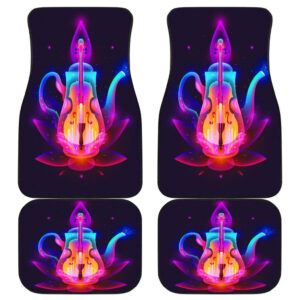 Musical Guitar Cups Art 3D Car Floor Mats 191028