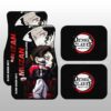 Muzan Car Floor Mats Custom Demon Slayer Anime Gifts Idea For Fans
