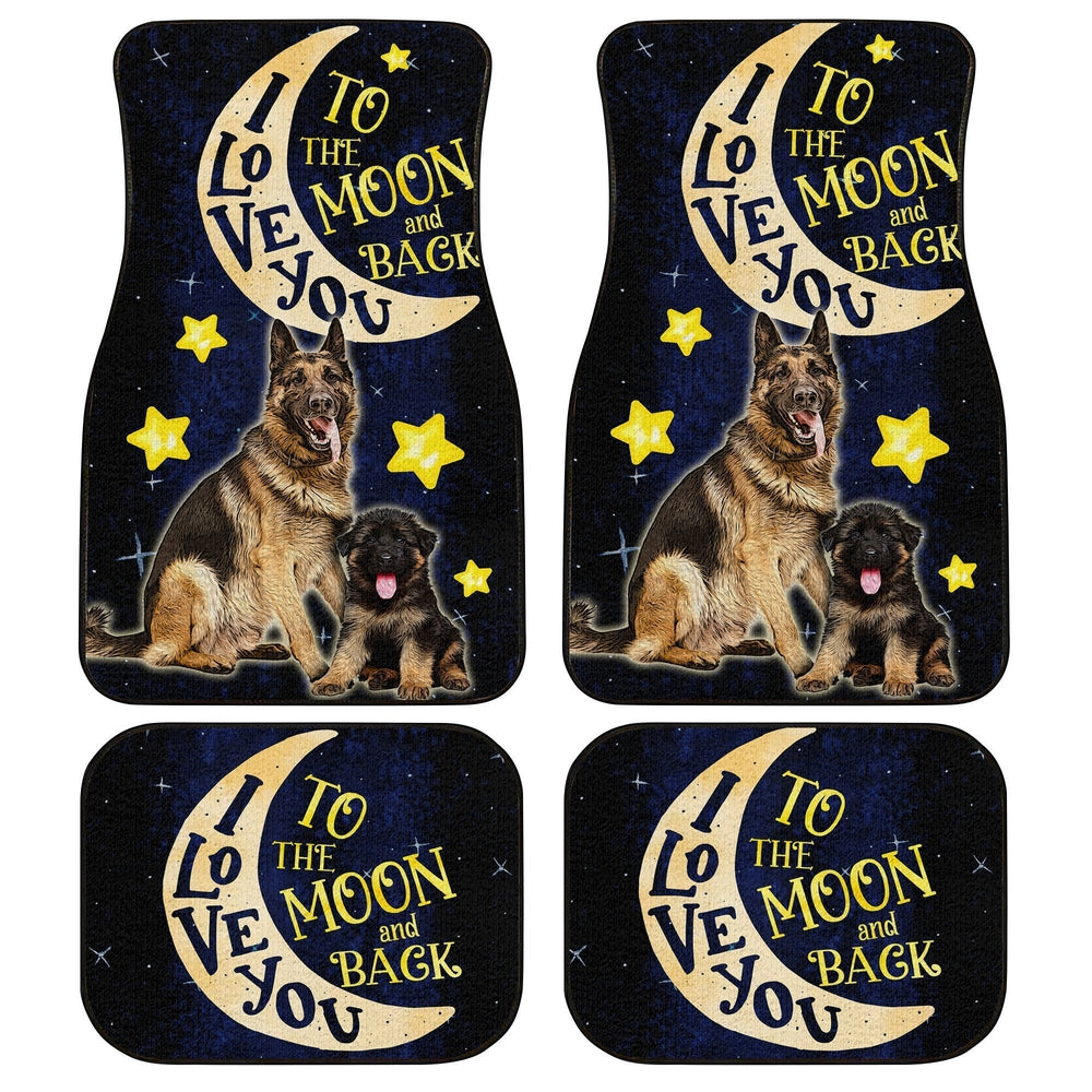 My Friend German Shepherd Car Floor Mats Custom I Love You To The Moon And Back Car Accessories Gifts Idea My Friend German Shepherd Car Floor Mats Custom I Love You To The Moon And Back Car Accessories Gifts Idea