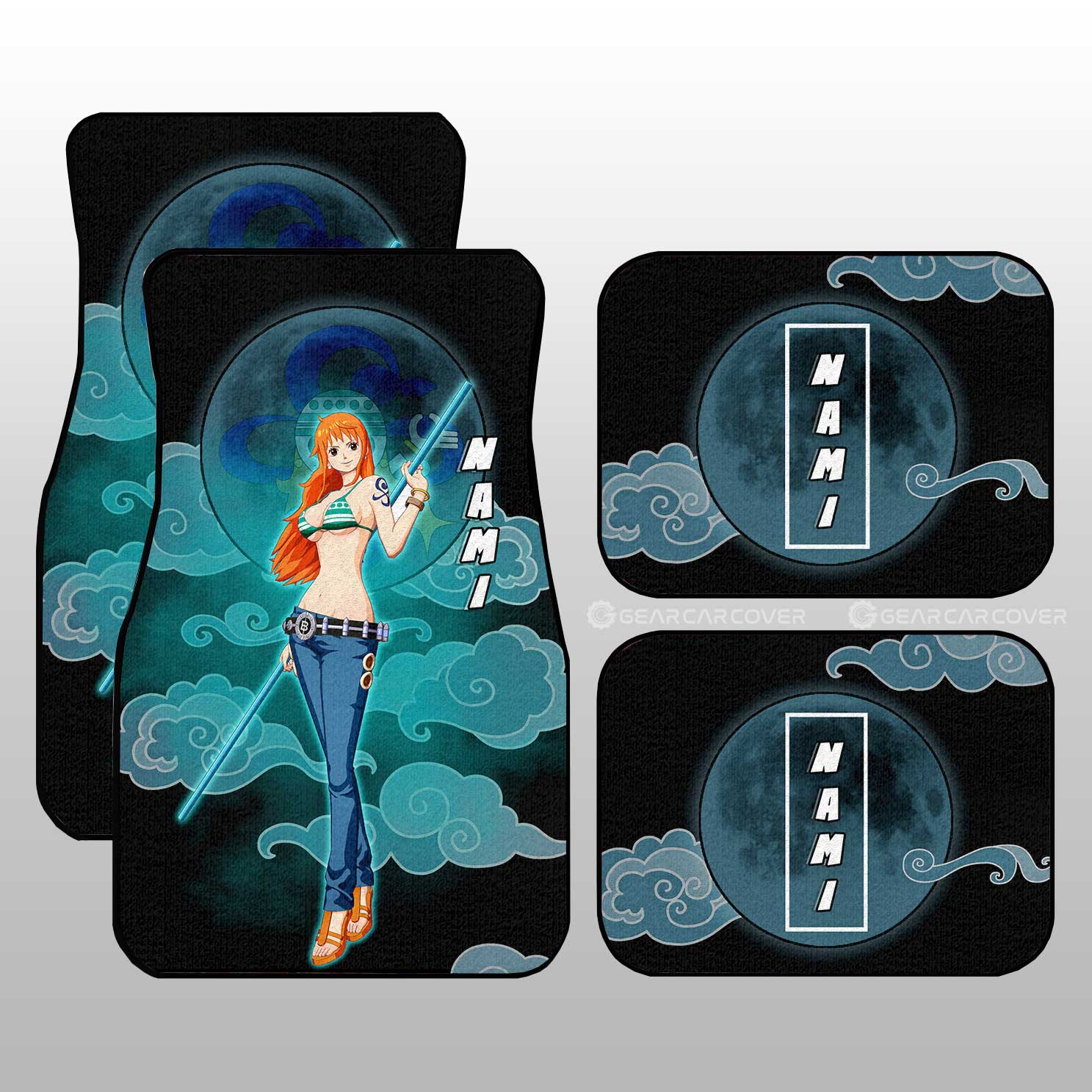 Nami Car Floor Mats Custom Anime One Piece Car Accessories Gifts For Anime Fans Nami Car Floor Mats Custom Anime One Piece Car Accessories Gifts For Anime Fans