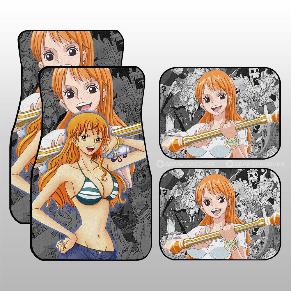 Nami Car Floor Mats Custom One Piece Anime Car Interior Accessories Nami Car Floor Mats Custom One Piece Anime Car Interior Accessories