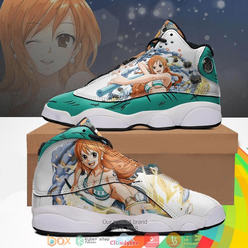 Nami Sone Piece Custom One Piece Anime Air Jordan 13 Sneaker Shoes Nami Sone Piece Custom One Piece Anime Air Jordan 13 Sneaker Shoes
