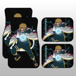 Namikaze Minato Car Floor Mats Custom Naruto Anime Gifts For Fans