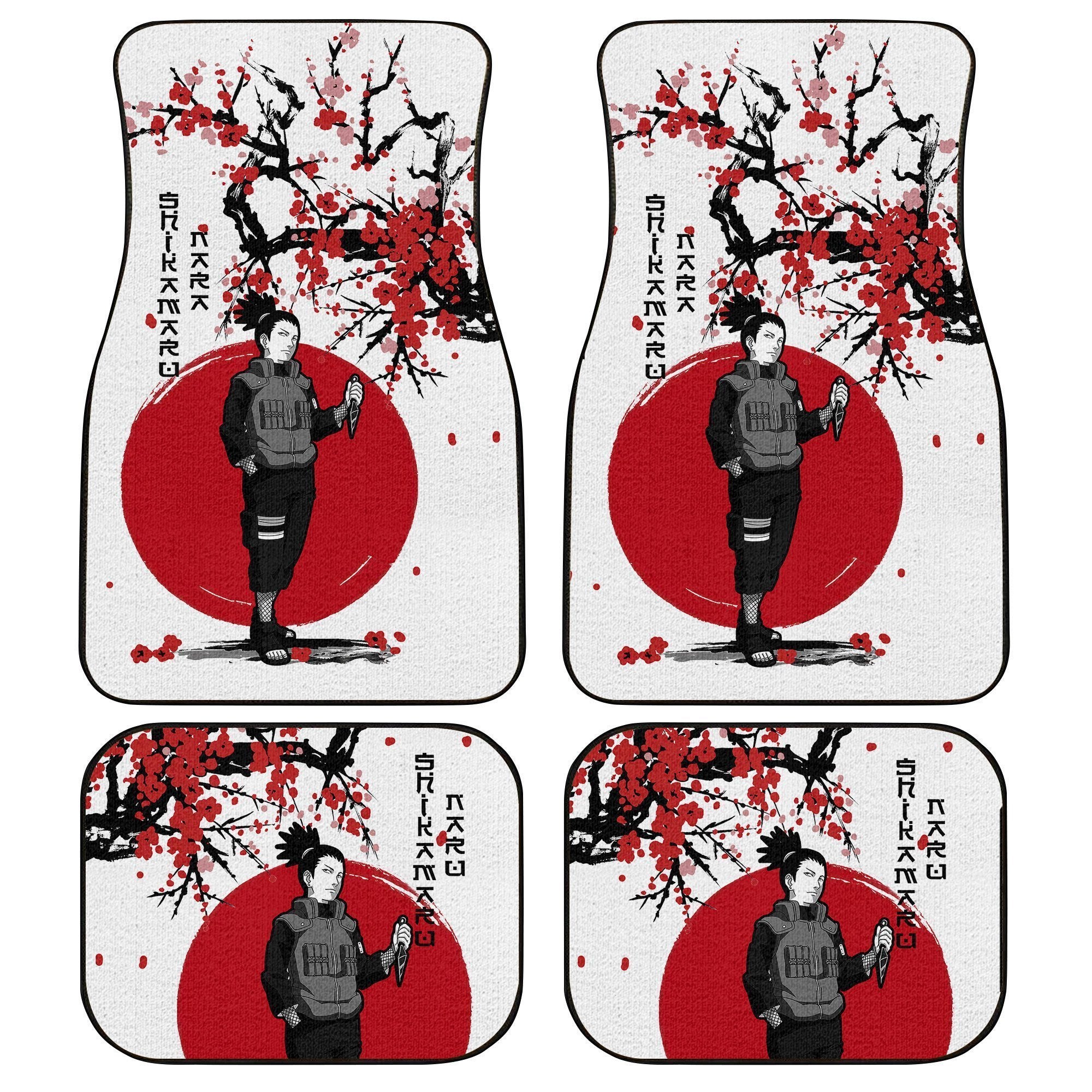 Nara Shikamaru Car Floor Mats Custom Japan Style Anime Naruto Car Interior Accessories Nara Shikamaru Car Floor Mats Custom Japan Style Anime Naruto Car Interior Accessories
