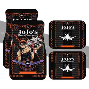 Narancia Ghirga Car Floor Mats Custom JoJo’s Bizarre Anime Car Accessories