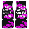 Naruto Akatsuki Anti Social Club Flying Purple Cloud Car Floor Mats