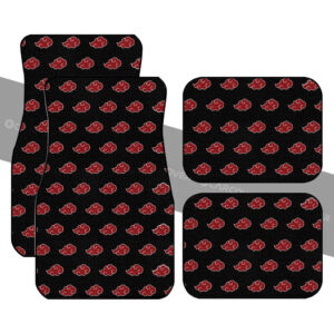 Naruto Akatsuki Cloud Car Floor Mats Custom Anime Car Accessories