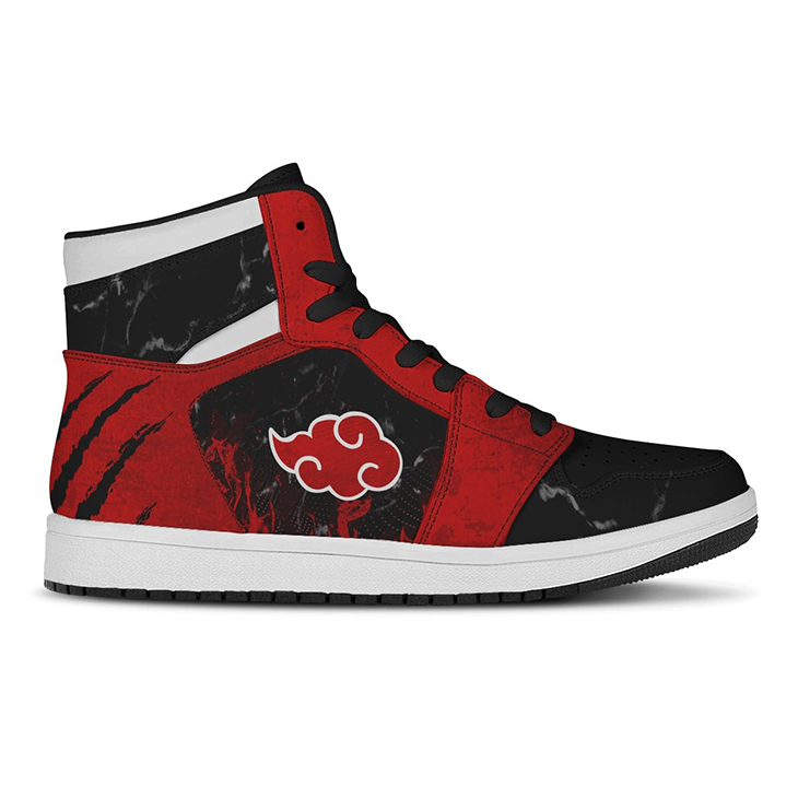 Naruto-Akatsuki-Red-Clouds-Air-Jordan-13-Sneakers-2-1