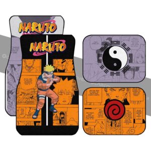 Naruto And Hinata Car Floor Mats Custom Anime Car Interior Accessories