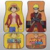 Naruto And Monkey D Luffy Car Floor Mats Custom Main Anime Hero Gifts For Fans