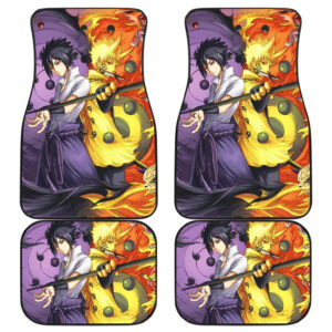 Naruto And Sasuke Anime Car Floor Mats 191028