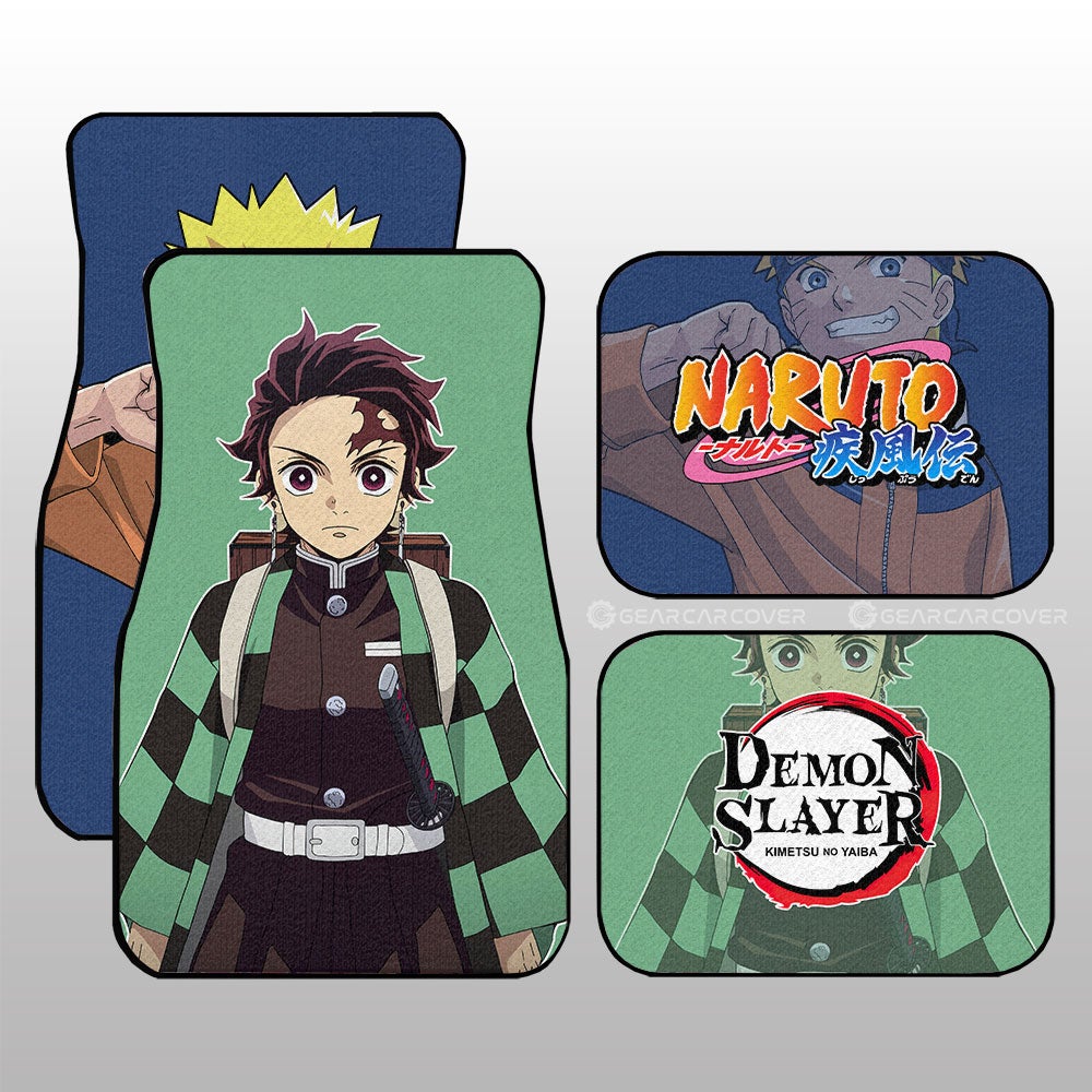 Naruto-And-Tanjiro-Car-Floor-Mats-Custom-Naruto-Demon-Slayer-Anime-Car-Accessories-1