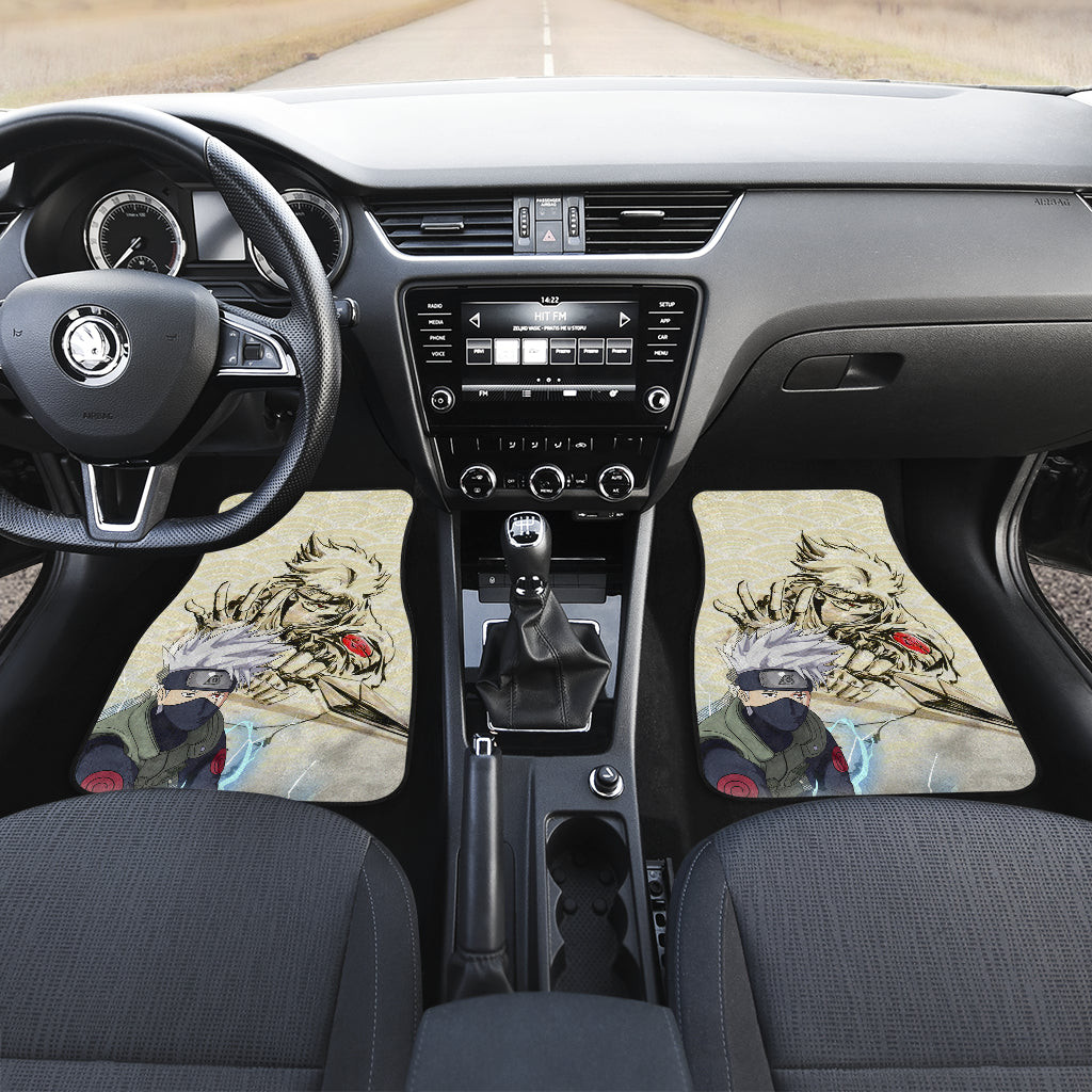 Naruto-Anime-Kakasi-Hatake-Chidori-Power-Black-Painting-Artwork-Car-Floor-Mats-1