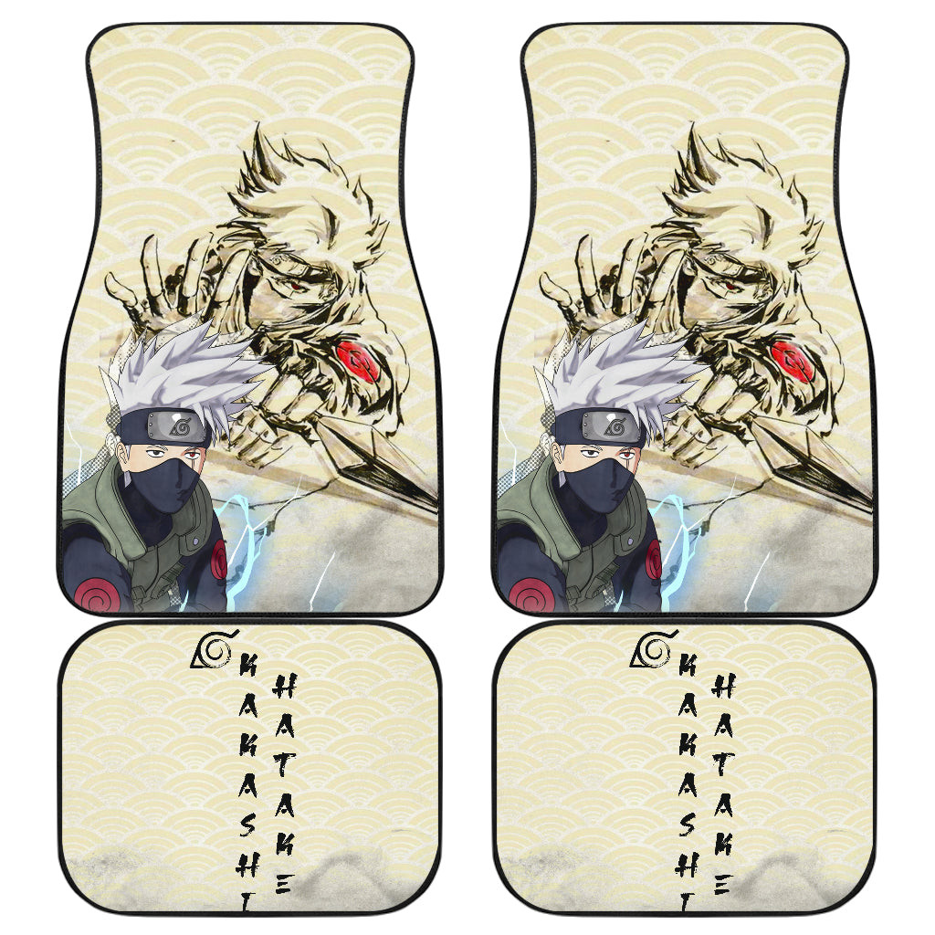 Naruto Anime Kakasi Hatake Chidori Power Black Painting Artwork Car Floor Mats Naruto Anime Kakasi Hatake Chidori Power Black Painting Artwork Car Floor Mats