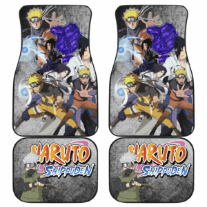 Naruto Anime Naruto And Sasuke Fighting Rasengan Susano Kakashi Car Floor Mats