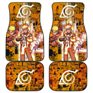 Naruto Anime Naruto Bijuu Mode Manga Background Car Floor Mats