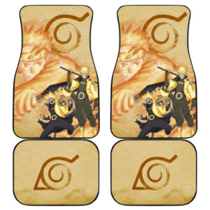 Naruto Anime Naruto Six Paths Sage Mode Orange Theme Car Floor Mats