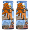 Naruto Anime Naruto With Gamakichi Sage Eyes In Leaf Village Car Floor Mats