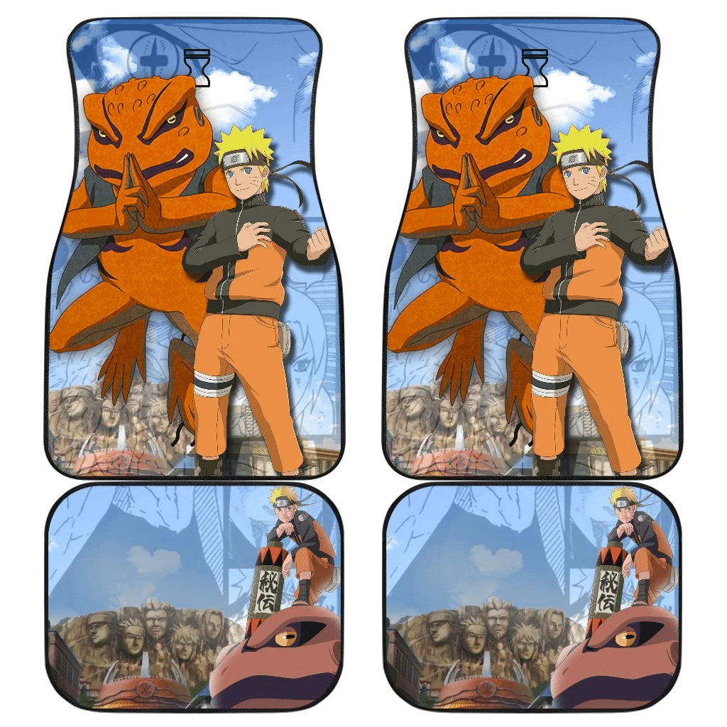 Naruto Anime Naruto With Gamakichi Sage Eyes In Leaf Village Car Floor Mats Naruto Anime Naruto With Gamakichi Sage Eyes In Leaf Village Car Floor Mats