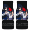 Naruto Anime Sasuke Eyes And Ninjutsu Using Curse Mark Car Floor Mats