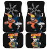 Naruto Anime Team 7 Young Naruto And Sasuke With Giant Shuriken Car Floor Mats
