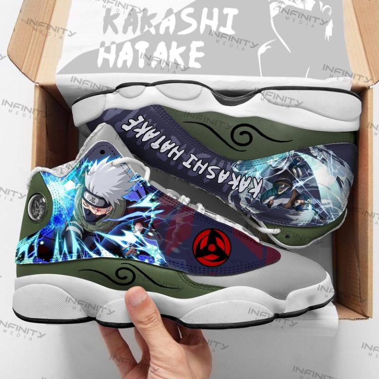 Naruto-Hatake-Kakashi-Air-Jordan-13-Sneaker-2