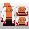 Naruto Hokage Uniform Car Floor Mats Custom Naruto Anime Car Interior Accessories