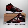 Naruto Itachi Sneakers Jutsu Sharingan Eyes Air Jordan 13 Sneaker Shoes